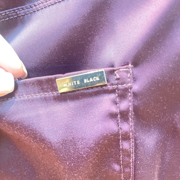 Cranberry Satin Pants - Picture 3 of 7